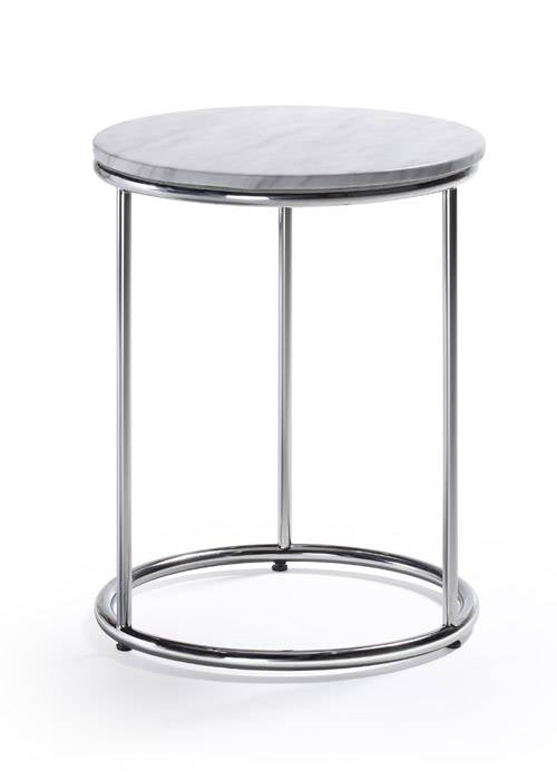 Harden End Table Marble Top by Woodstock