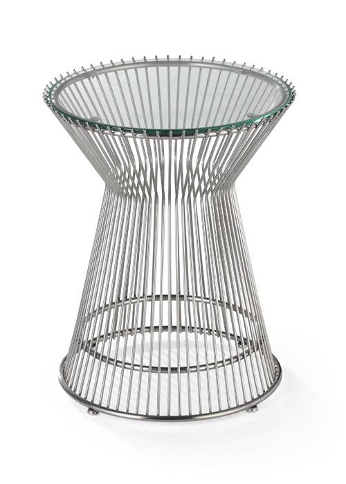 Santana Glass End Table 15" by Woodstock